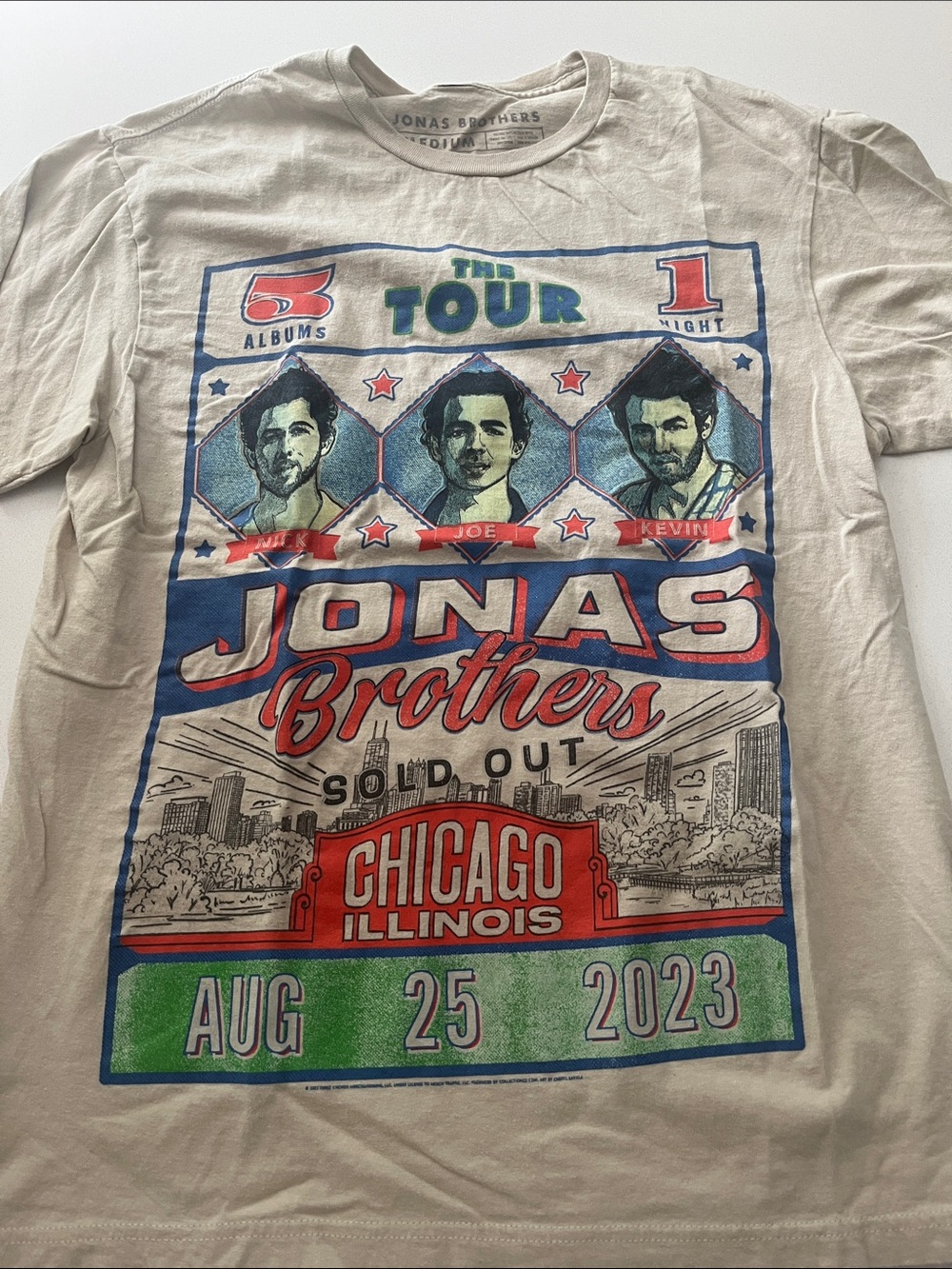 Jonas Brother Chicago Tour Shirt